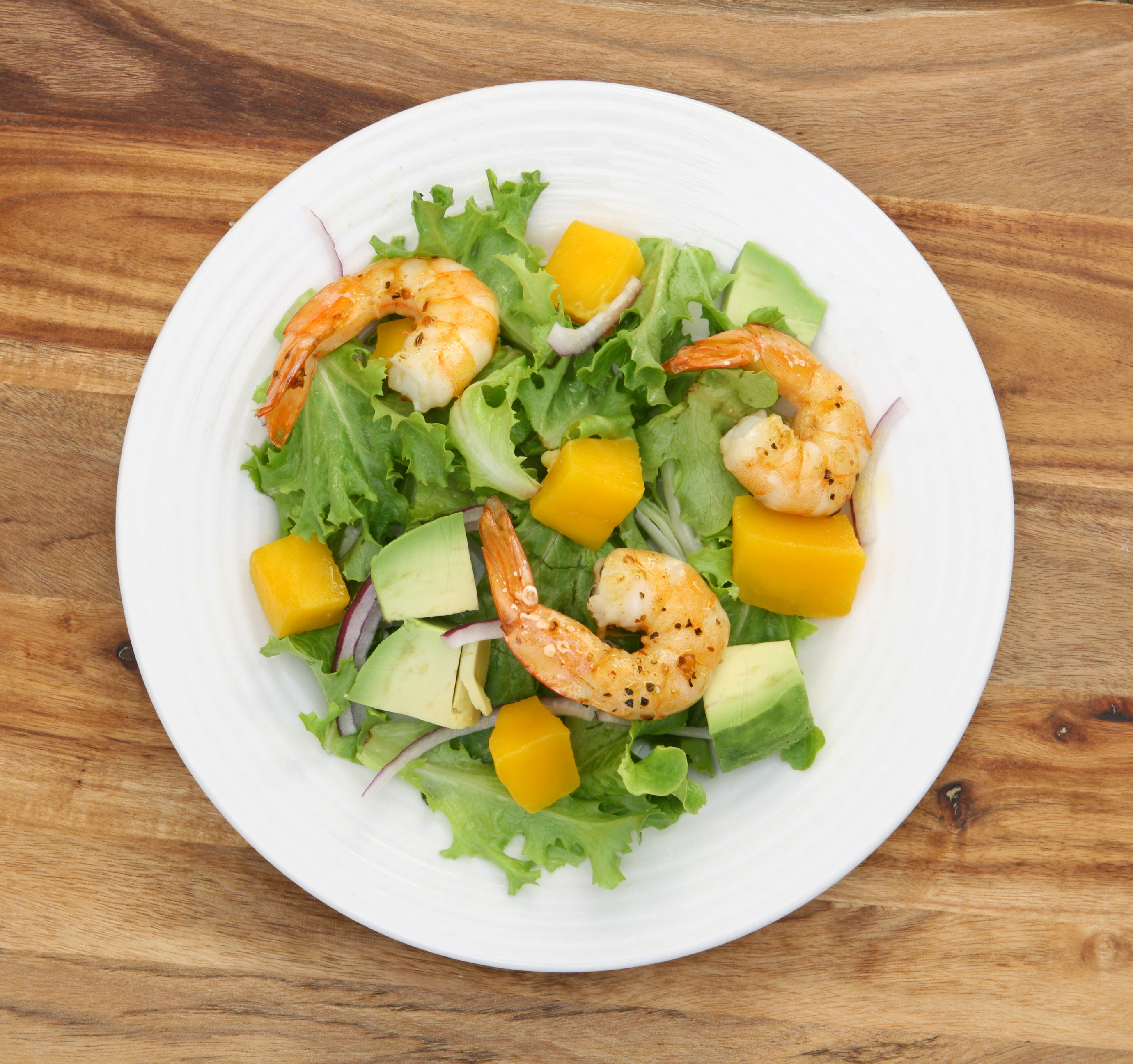 Mango Salad with Grilled Shrimp