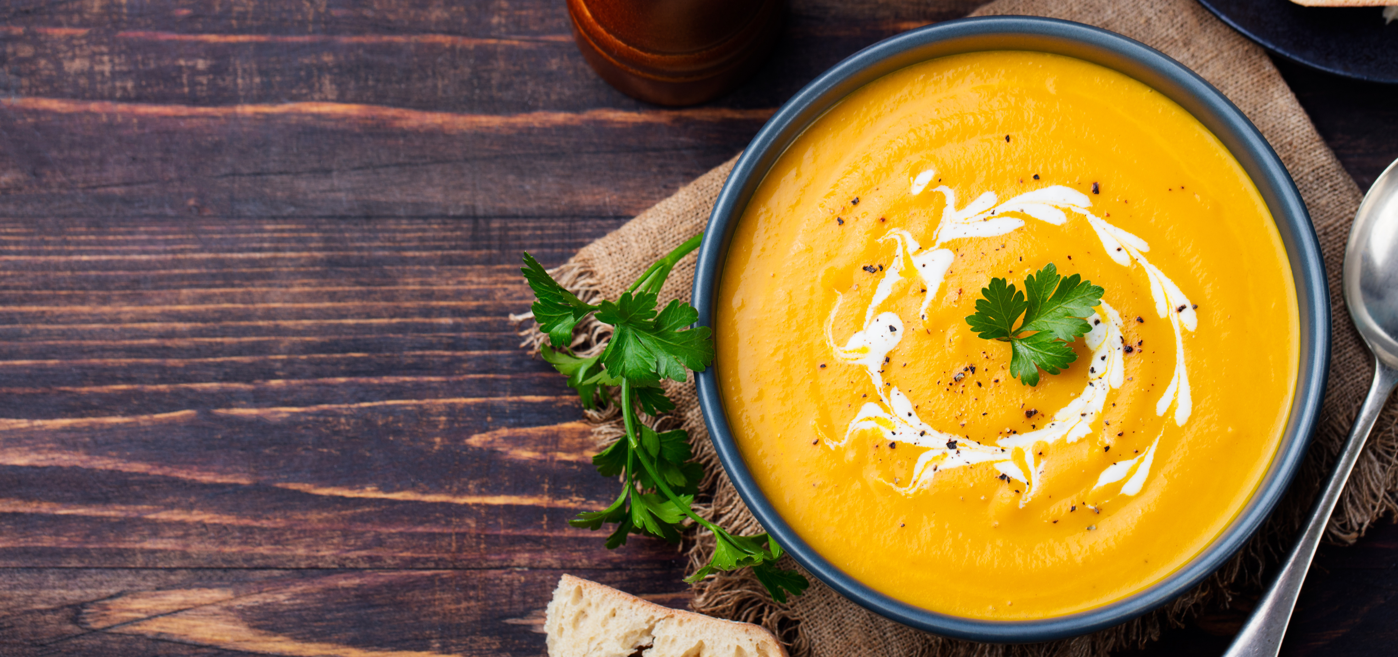 Winter Squash and Red Lentil Soup