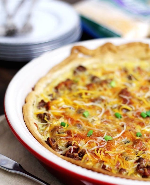 Tex-Mex Cheesy Beef Quiche
