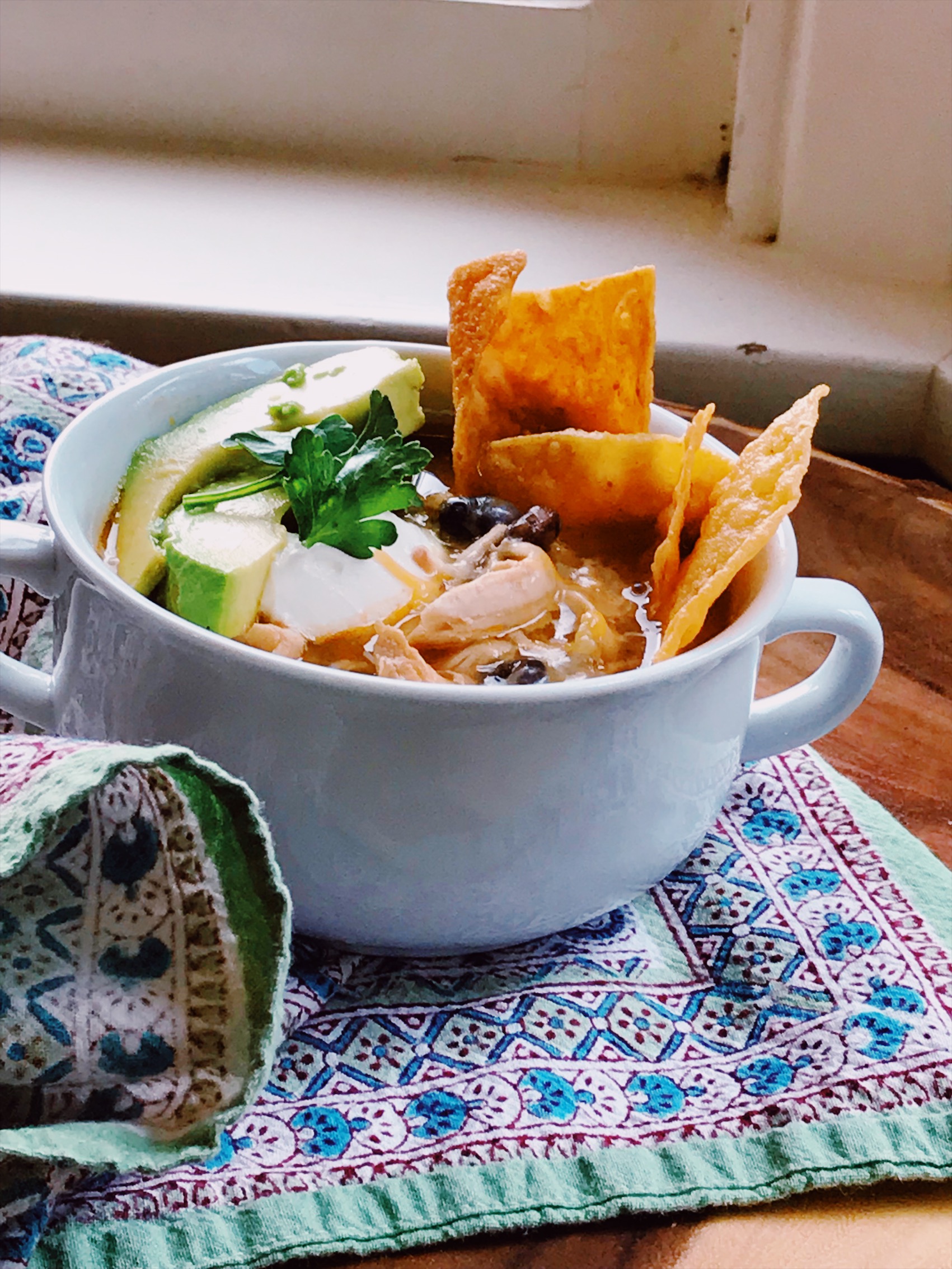Slow Cooker Enchilada Verde Soup