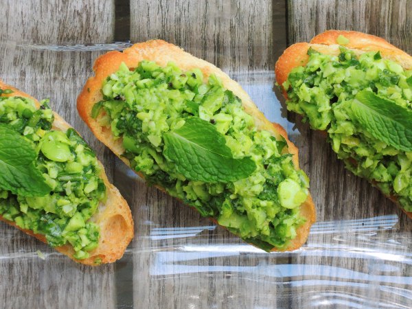 Fava Bean Crostini