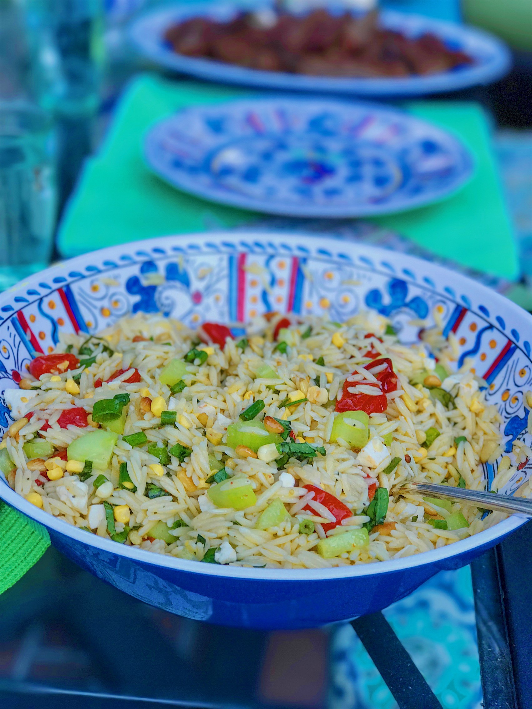 Roasted Veggies with Orzo