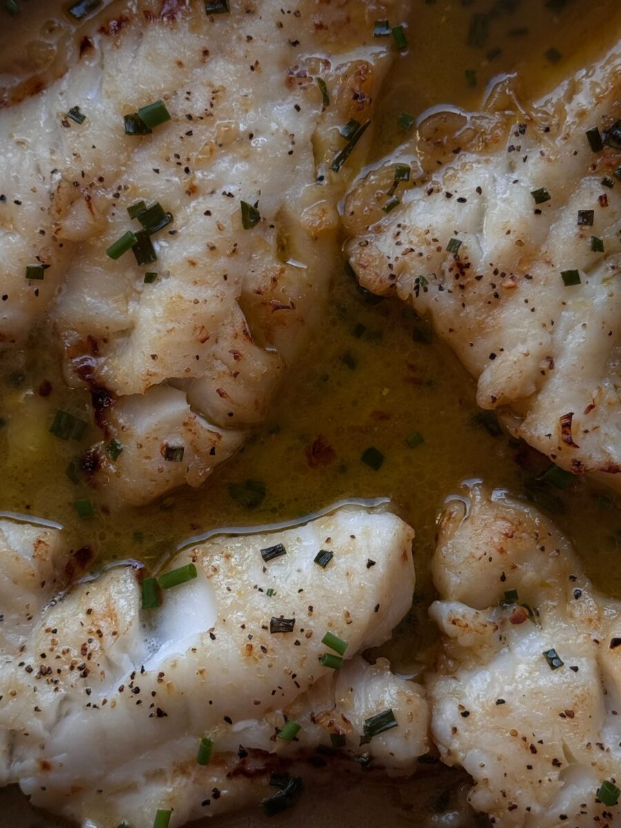 closeup photo of cooked miso butter cod